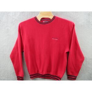 Vintage 90s Polo Ralph Lauren Chaps Red Crewneck Fleece Sweatshirt Men’s Large